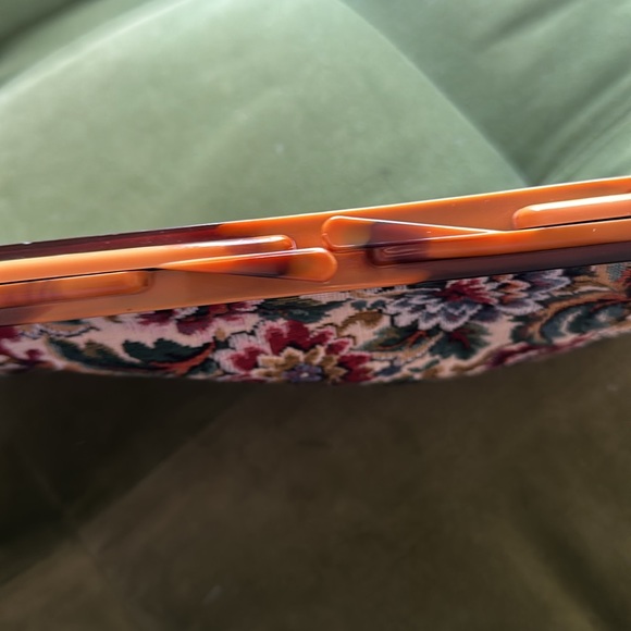 Vintage floral clutch . 1970s festival wear , boho - Picture 6 of 8